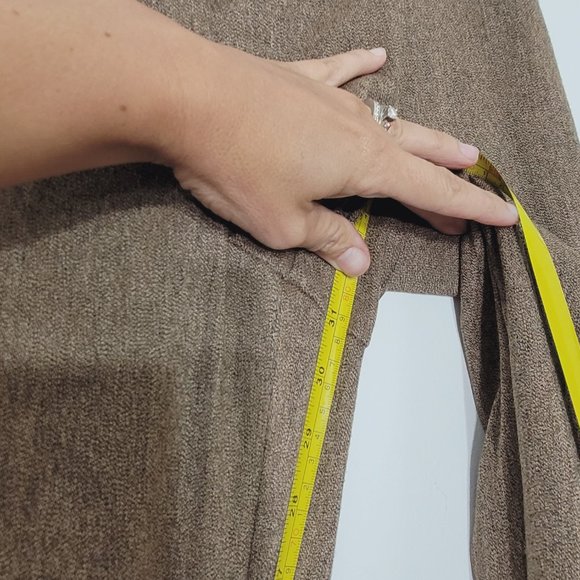 Laura Studio Neutral Tone Browns Wide Leg Preppy Business Professional Size 6 - Picture 11 of 12